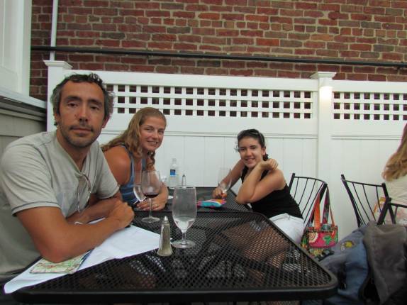 Refeição em restaurante na Little Italy em Boston, capital de Massachusetts, nos Estados Unidos